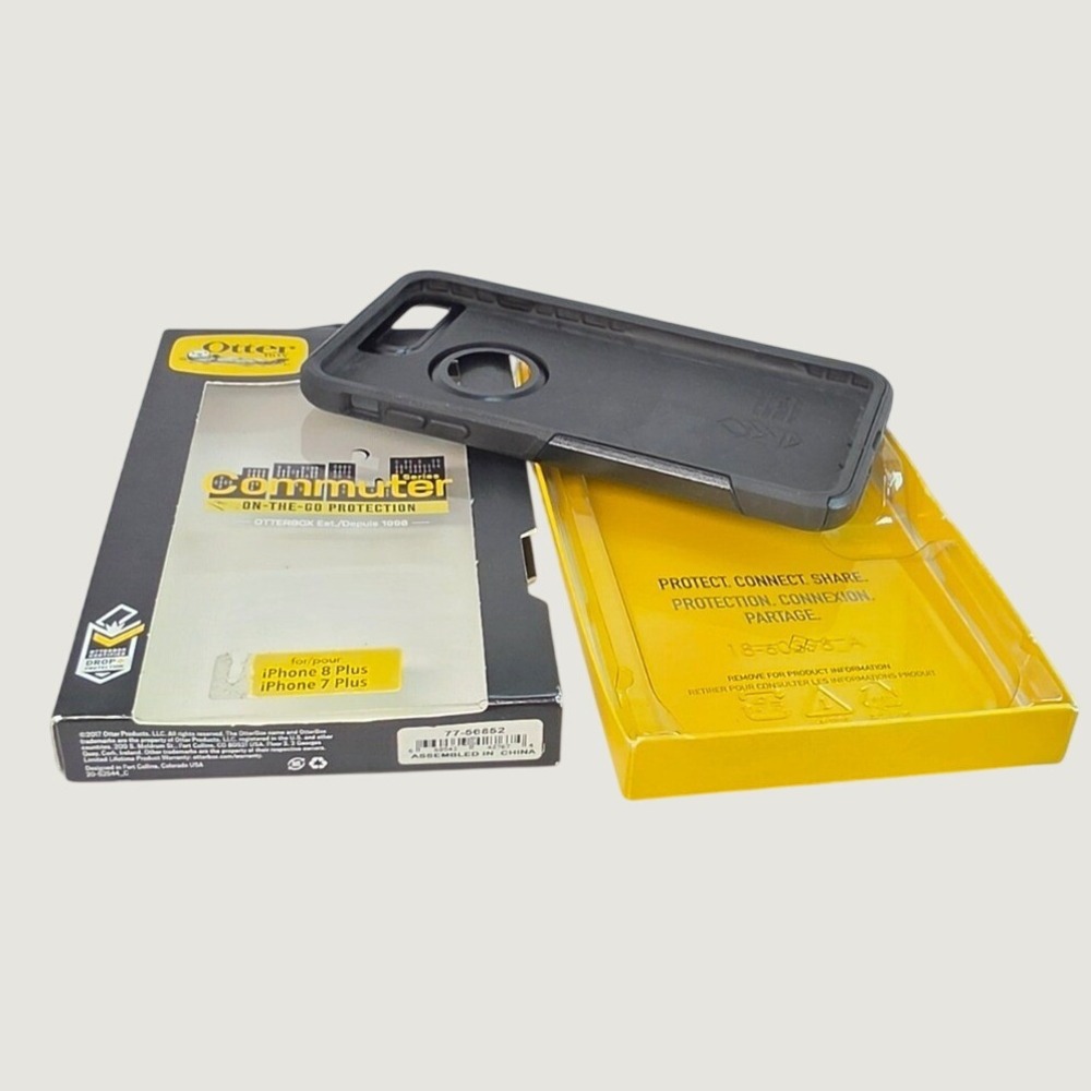 OtterBox Commuter Series Case for iPhone 8 Plus and iPhone 7 Plus Black 77-56852